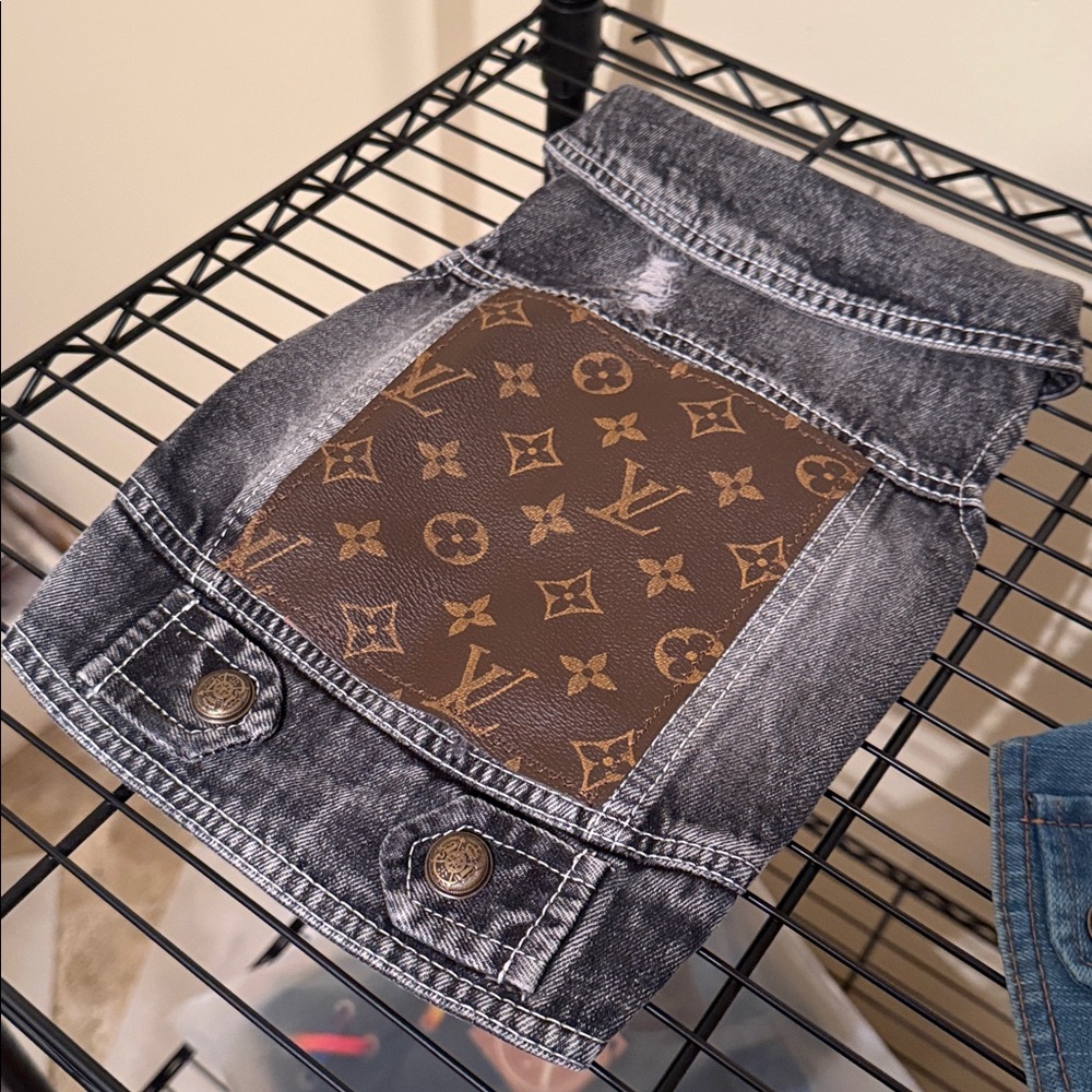 Denim Dog Jacket Black